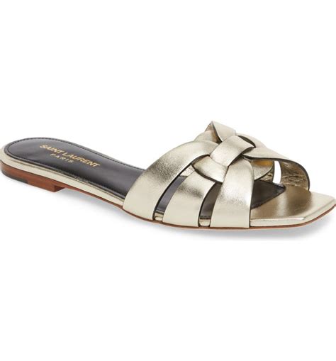 Saint Laurent Women's Nu Pieds Slide Sandals .